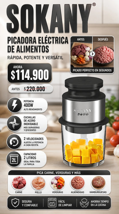 PICADOR DE ALIMENTOS SOKANY 06061