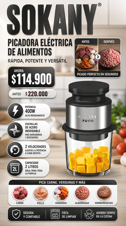 PICADOR DE ALIMENTOS SOKANY 06061